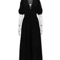 Clacive White Sexy Single-Breasted Women'S Dress 2022 Elegant Short Sleeve V-Neck Party Dresses Lady Casual Slim Midi Dress