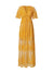 Jastie 2025 Summer Boho Women Maxi Dress Loose Embroidery White Lace long Tunic Beach Dress Vacation Holiday Women Clothing