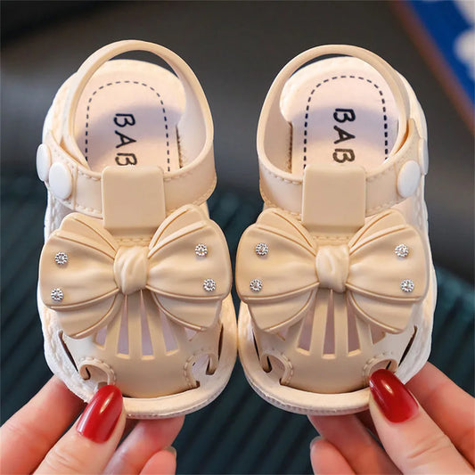 Summer Baby Sandals Soft Bottom Non-slip Toddler Toddler Shoes Small Children Cartoon Female Baby Baotou Sandals