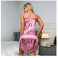 Women Sexy Sleeveless Nightdress Satin Chemise Lingerie Sleepwear Night Dress Cami Slip Dress Nightwear Nightgowns