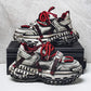 Increase 5~6CM Thick Sports Shoes Men's Tire Sole Running Shoes Fashion Casual Leather Casual All-match Outdoor Men's Shoes