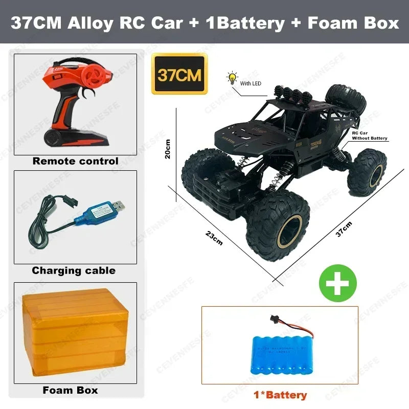 4WD RC автомобіль 1:12 позашляховик 4x4 радіокерований автомобіль баггі вантажівка для гонок дрифт з LED підсвіткою іграшка подарунок для хлопчиків дівчаток дітей