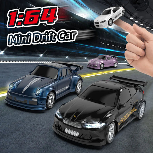 2025 Новий 1/64 Rc автомобіль Настільна іграшка з дистанційним керуванням Трюковий автомобіль з дистанційним керуванням Дрифт Rc Міні гонки 2.4g Симуляційна іграшкова модель Gif