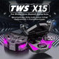 X15 TWS ігрові бездротові Bluetooth-навушники з мікрофоном, басовим звуком, 9D стерео музикою, HiFi гарнітура для геймерів, сумісна з усіма телефонами