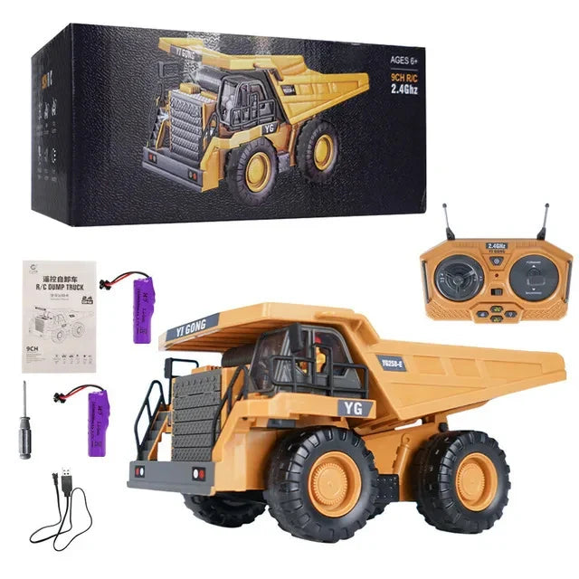 RC екскаватор 1:20 з дистанційним керуванням, 2.4G RC гусеничний інженерний автомобіль, радіокерований вантажівка, подарунки на День дітей та Різдво