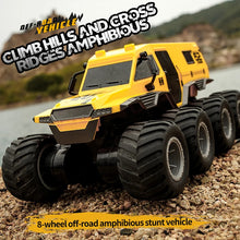 JJRC Q137 8x8 2.4G дистанційне керування автомобілем 8wd позашляховий амфібійний трюковий транспортний засіб 8-колісний швидкісний гоночний вантажівка водонепроникні гусеничні іграшки