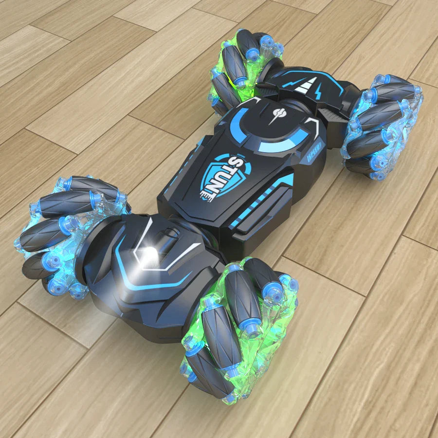 4WD RC трюкова машина з обертанням і дрифтом, 2.4G бездротове дистанційне керування, звукова та світлова іграшкова машина для дітей та хлопчиків