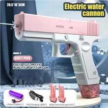Large Capacity Water Guns Shark Adult Automatic Electric Water Gun Children Outdoor Beach Games Pool Summer High Pressure Toys