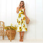 Summer New Women Sexy Sling Pocket Button Dot Beach Dress 2024 Female Bohemia Holiday Retro Fashion Solid Color Women's Clothing