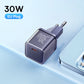 Зарядний пристрій Baseus 30W GaN для телефону, зарядний пристрій для iPhone 16 15 14 13 12 Pro Max, USB C зарядний пристрій, підтримка PD QC PPS швидкої зарядки для ноутбука