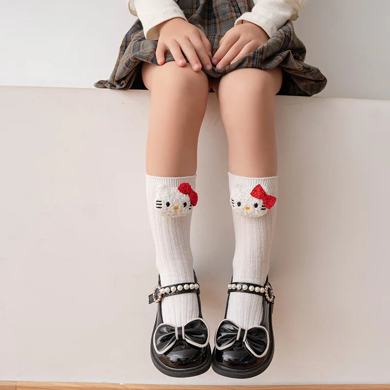 Весняні 2025 р. з вишивкою Hello Kitty, дитячі шкіряні куртки для дівчаток, одяг, каваї, куртка на блискавці, верхній одяг, повсякденне пальто на блискавці