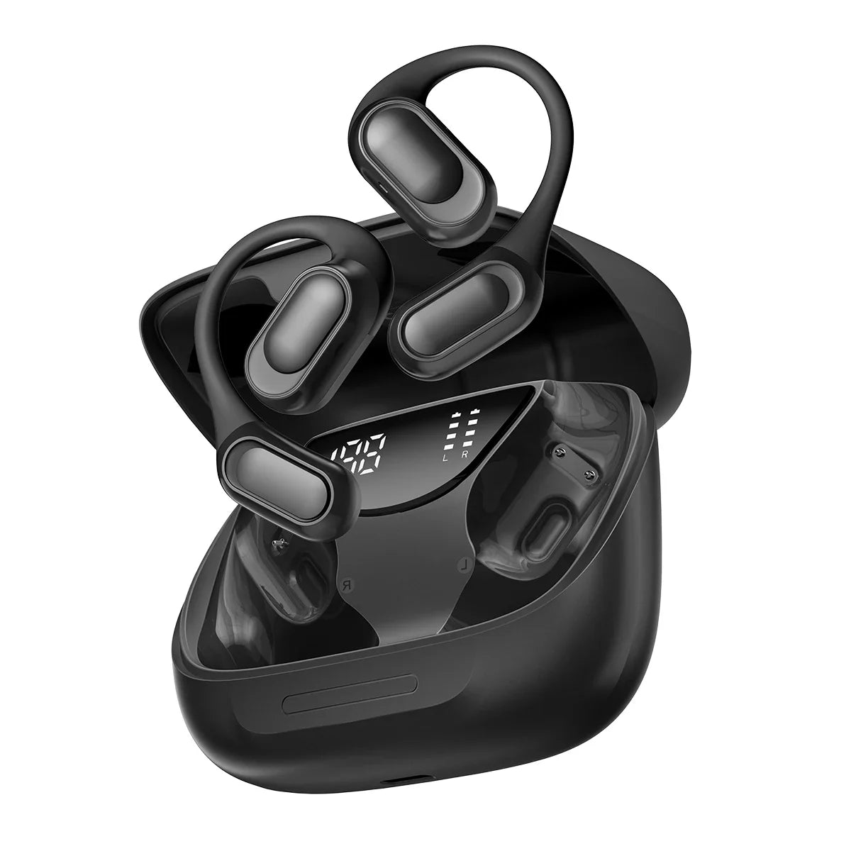 Навушники Blackview Airbuds 200 відкритого типу, бездротові, з сенсорним керуванням, спортивні, повітряна провідність, баси, ENC, акумулятор 500 мАг, IP68