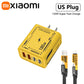 Xiaomi 120W 4-портовий ультра швидкий зарядний пристрій Type-C GaN USB-C QC 3.0 Super Charge Mech-Wind адаптер для iPhone Samsung