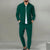 New Men's Jacket POLO Shirt 2 sets Long Sleeve Casual Fashion Commercial Breathable lapel, Pants pull Rope Solid Color Men 2 set