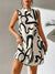 Sexy Sleeveless Woman Dress Office Lady Spring Summer Fashion Elegant Stripe Print O-neck Off Shoulder Dresses For Women 2024