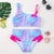 2-8Y New Fashion Kid Unicorn Design Bikini Set Lovely Two Pieces Child Swimwear Cute Girl Flouncing Swimsuit Summer Beachwear
