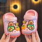 Children's Sandals DIY Female Cartoon Cute Dinosaur Home Soft Sole Indoor Small Children Toddler Baotou Baby Slippers Man