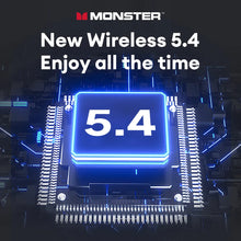Бездротові Bluetooth 5.4 навушники Monster MQT52 з тривалим часом роботи від батареї, ігрові навушники, дворежимний HIFI стереозвук, гарнітура з мікрофоном