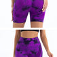 Summer Women High Waist Butt Lift Shorts Legging Seamless Leggings Fashion Tie Dye Shorts Gym Workout Running Pants