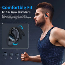 Бездротові Bluetooth 5.3 навушники з мікрофоном, кнопка керування, шумозаглушення, вушні гачки, водонепроникна гарнітура для спорту
