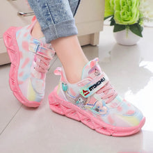 Led Lights Mesh Breathable Children's Sports Shoes New Cartoon Boys Dinosaur Sports Baby Girls Flats Casual Sports Running Shoes