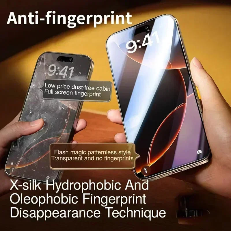 3 шт. захисна плівка для конфіденційності без пилу для iPhone 16 14 11 12 13 15 Pro Max 7 8 Plus Mini X XR XS Антишпигунське скло