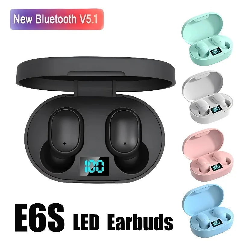 E6S TWS бездротові навушники Спортивні водонепроникні Bluetooth 5.0 стерео гарнітура з мікрофоном для Iphone Xiaomi Vivo Oppo