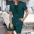2025 summer men's new leisure fashion city wear rope round neck T trend Waffle short-sleeved shorts two-piece suit